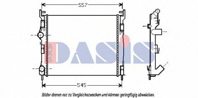 AKS DASIS 180012n -  Радиатор, охлаждение двигателя